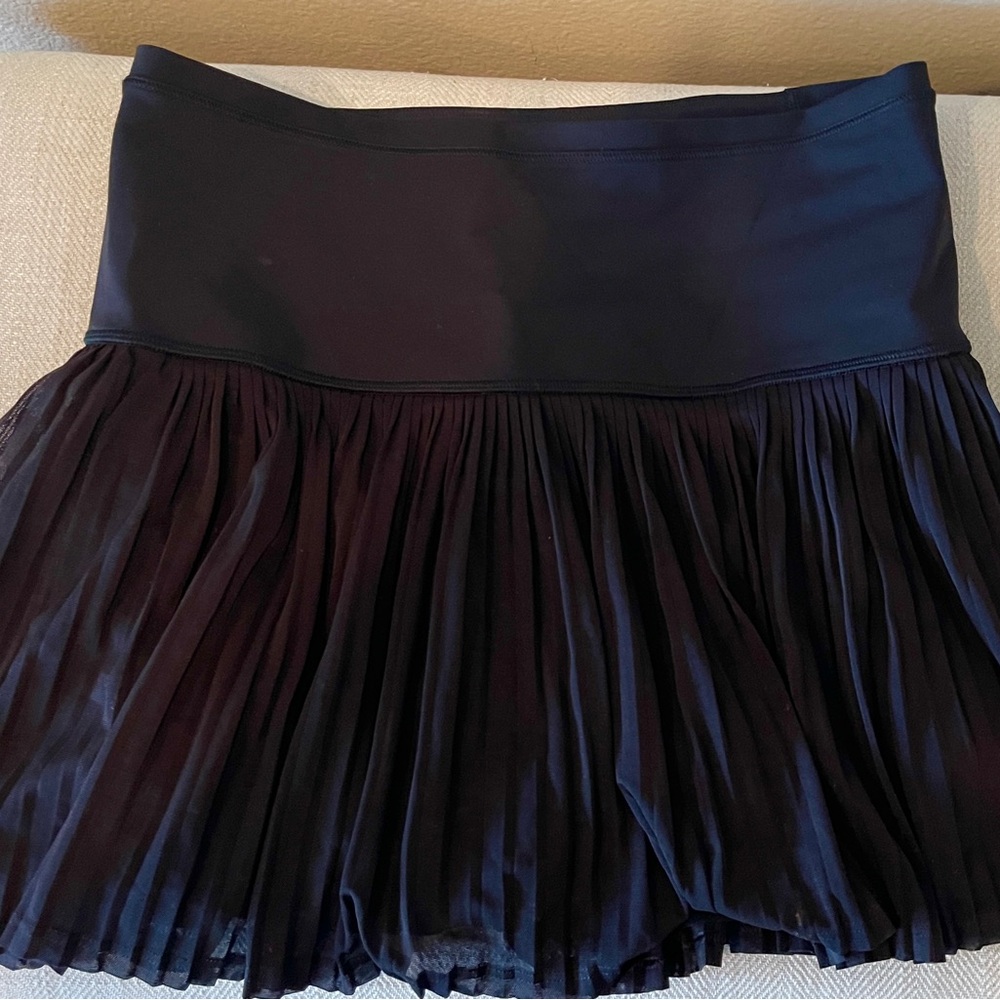 Black Pleated Athletic skirt